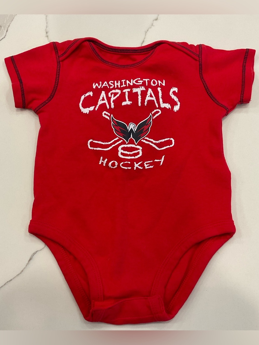 NHL Washington Capitals Red Baby Onesie
